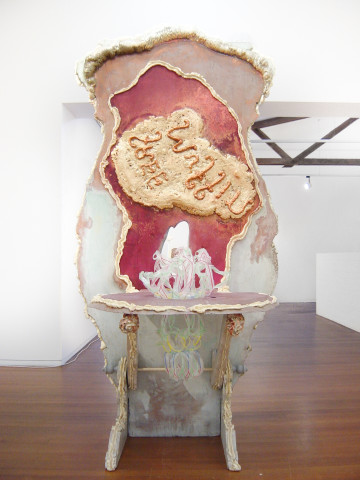 Hany Armanious One-way street, 2003; polystyrene, expanding foam, acrylic, snap-lock bag tops; 241 x 160 x 80 cm; enquire