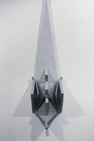 Hilarie Mais Big Boy, 1984; from the series New Friends; timber and surface media; 109 x 24 x 18 cm; enquire