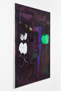 Tom Polo night garden (devour in the dark), 2026; acrylic Flashe on polycotton; 213 x 198 cm; enquire
