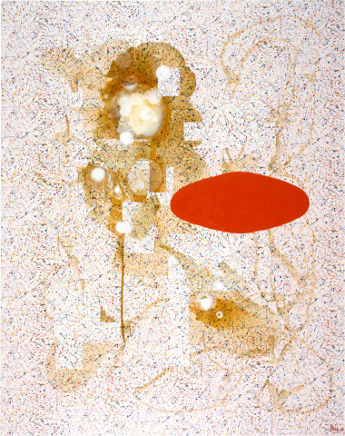 Dale Frank Bouquet For Gustav And Rene, 1989; printed vinyl on canvas; 240 x 200 cm; enquire