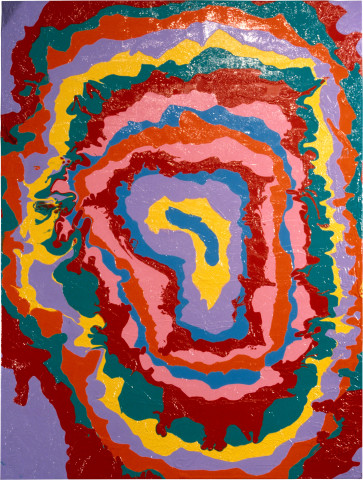 Dale Frank Africa, 1996; enamel on linen; 260 x 200 cm; enquire