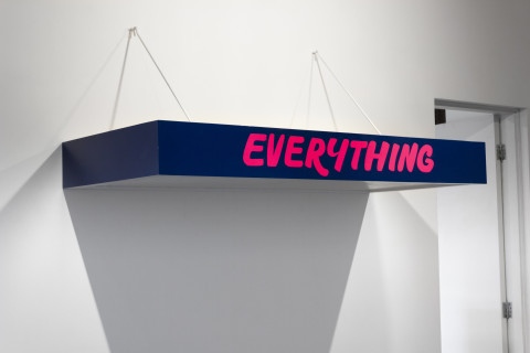Callum Morton Everything, 2012; timber, synthetic polymer paint, steel; 20 x 180 x 80 cm; enquire