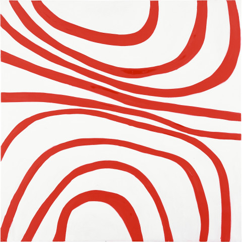 Angela Brennan Chinese Red, 2005; oil on linen; 180 x 180 cm; enquire