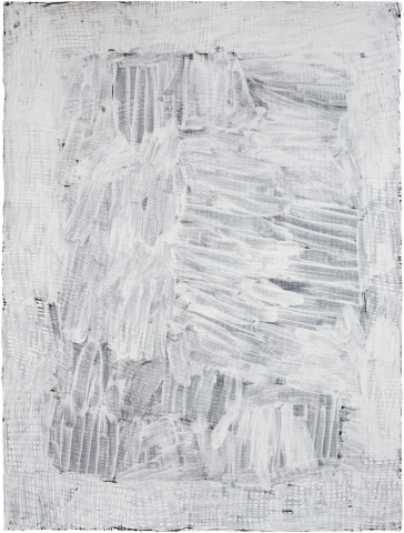Nyapanyapa Yunupingu Djorra (paper) 4, 2014; TPA113; felt tip pen, earth pigments on discarded print proofs; 75 x 56 cm; Enquire