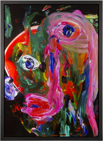 TV Moore Fuckface, 2012; colour photograph with hand painted frame; 87 x 63 cm; enquire