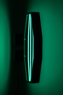 Callum Morton City Lights #10, 2026; steel, 2Pac polyurethane, lights; 70 x 35 x 12 cm; enquire