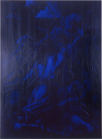 Lindy Lee Without Providence, 1989; oils and wax on canvas; 192 x 142 cm; enquire