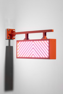 Callum Morton City Lights #13, 2026; steel, powder coating, lights; 34.5 x 66 x 12 cm; enquire
