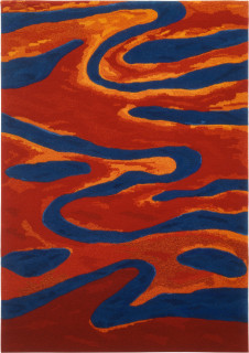 Linda Jackson Desert Rivers, 1998; pure new wool; 240 x 170 cm; enquire