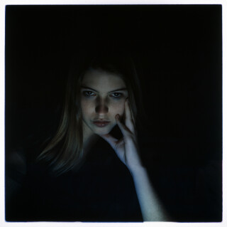 Bill Henson Untitled 49/126, 1990-91; from the series Paris Opera Project; type C photograph; 127 x 127 cm; series of 50; Edition of 10 + AP 2; enquire