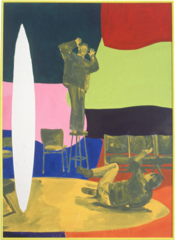 Geoff Lowe Ready Steady Go, 1990; synthetic polymer paint on linen; 154 x 124 cm; enquire