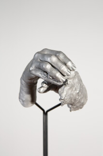 Julie Rrap Instrument: Making, 2015; cast aluminium and steel; 162 x 35 x 25 cm; Edition of 5 + AP 1; enquire