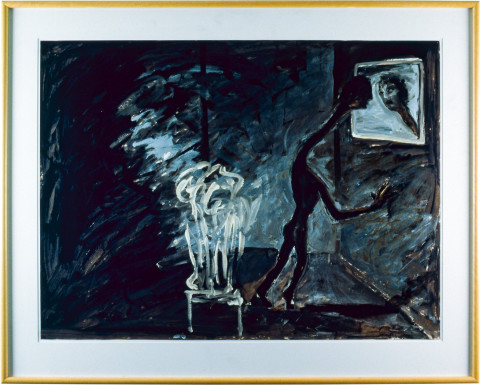 Ken Unsworth Nightwatching, 1985; work on paper; 101 x 76 cm; enquire