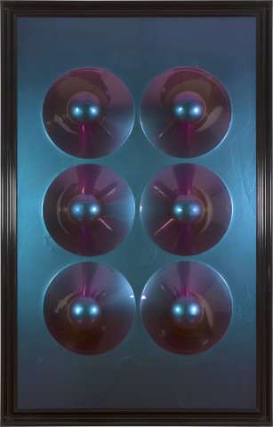 Dale Frank shit pray you stay young forever, 2015; harlequin paint on perspex; 279 x 179 x 29 cm; Enquire