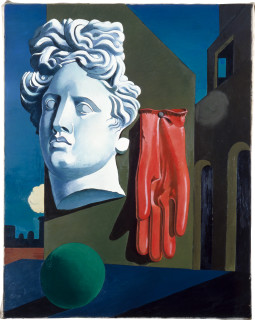 Martin Sharp Amplification of Giorgio de Chirico's Song of Love by Martin Sharp, 1973-1986; acrylic on canvas; 183 x 145 cm; enquire