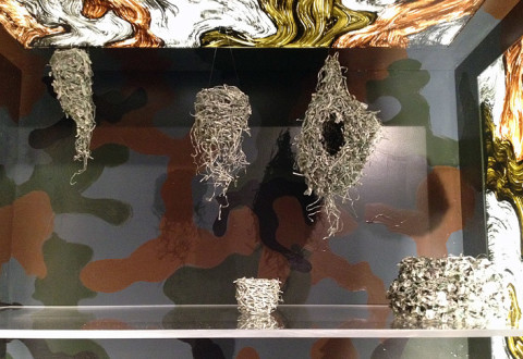 Fiona Hall Untitled nests, 2012; US dollar bills; dimensions variable; enquire