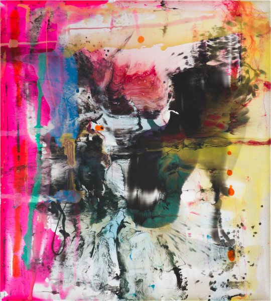 Dale Frank&nbsp;Graham really loved what he did for a living so much so it was embarrassing to everyone else, 2020; powder pigments in resin, epoxyglass, on Perspex; 200 x 180 cm