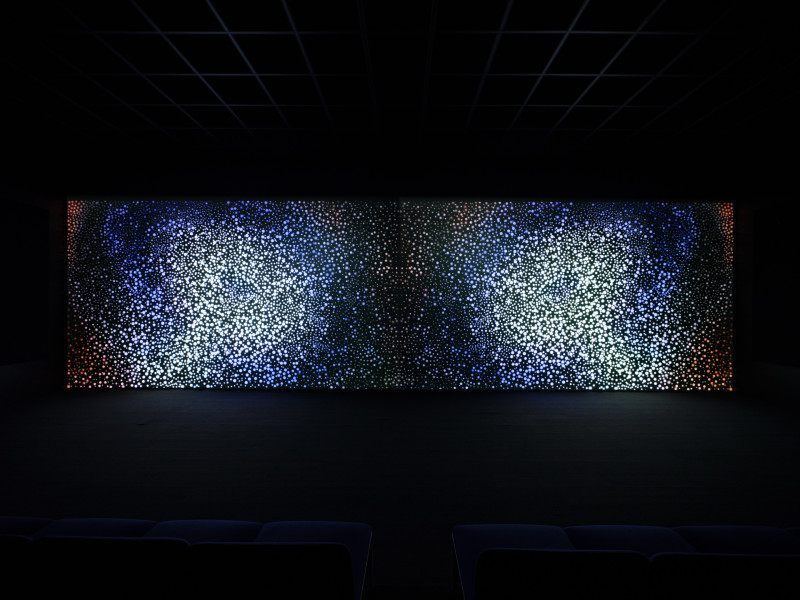 Installation view, Star Witnesses, The Polygon Gallery, North Vancouver (27 June 2025 — 28 September 2025), Featuring Daniel Boyd, History is Made at Night, 2013