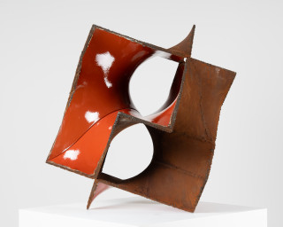 James Angus Misfit, 2025; steel, enamel paint; 84 x 97 x 86 cm; enquire