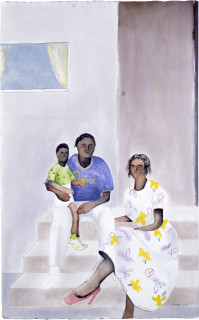 Noel McKenna Maldive Crescent Residence, 1996; ink, watercolour on paper; 57.1 x 35.6 cm; enquire