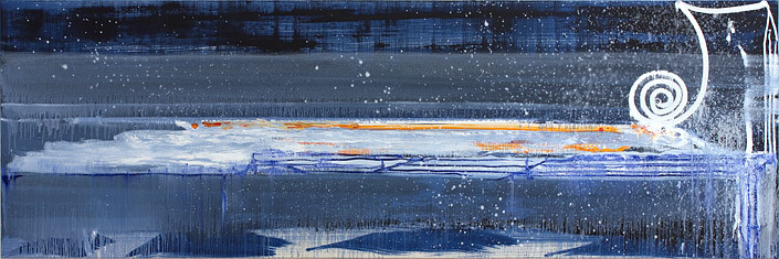 John Firth-Smith Sea Air # 2, 2012; oil on linen; 2'4 x 7 (71.1 x 213.4 cm); enquire