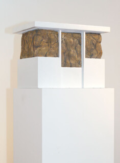 Callum Morton Booth, 2005; from the series Exhibited in 'If these walls could talk', 2005; high density foam, shellac and acrylic; 38 x 52 x 34 cm; enquire