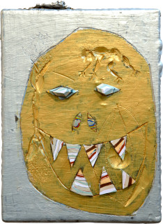 Rohan Wealleans Gem Monster, 2005; paint on wood; 41 x 30.5 x 5.5 cm; enquire