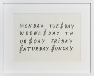 Callum Morton The Daily Grind (after JLG), 2020; pencil on paper; 45.5 x 56 cm; more info; enquire