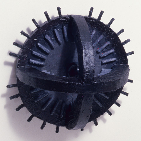 Hilarie Mais Dwarf, 1984; timber and surface media; 27 x 27 x 14 cm; enquire