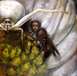 Louise Hearman Untitled #495, 1996; oil on masonite; 46 x 46 cm; enquire