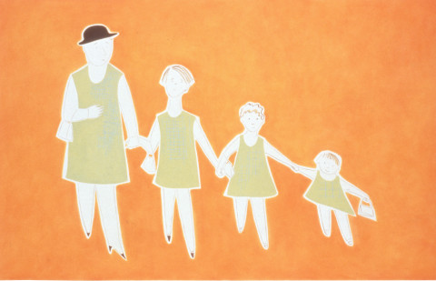 Vivienne Shark LeWitt The Spinster's Children are always the best (4 pm), 1995; oil on linen; 86 x 137 cm; enquire