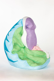 Patricia Piccinini Creche, 2025; silicone, resin; 47 x 42 x 35 cm; From a suite of 6 colour variations; enquire