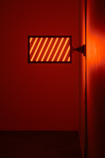 Callum Morton City Lights #2, 2026; steel, 2Pac polyurethane, lights; 33 x 67.5 x 12 cm; enquire
