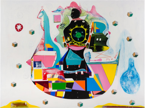 Gareth Sansom Odyssey, 2019; oil and enamel on linen; 183 x 244 cm; enquire