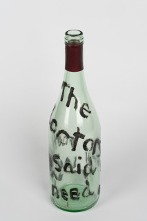 Jenny Watson Bottles, 1992; group of six assorted painted bottles; dimensions variable; enquire