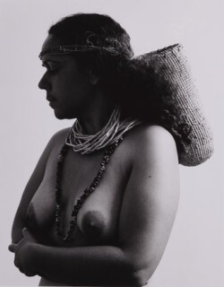 Fiona Foley Badtjala Woman C, 1994; Set of 3 images; Sepia photograph; 45 x 35 cm; Edition of 10; enquire