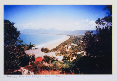 Destiny Deacon Postcard from Port Douglas, 1998; colour laser print; 29.7 x 42.2 cm; Edition of 15; enquire