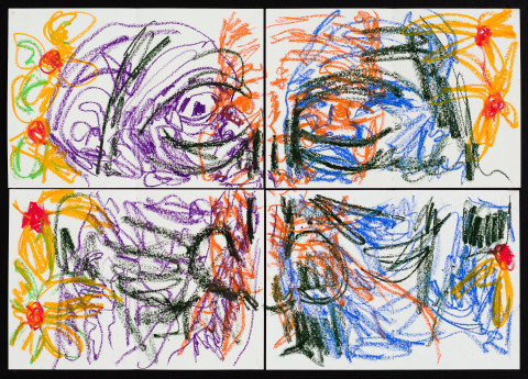 Pierre Mukeba (Emotions of colour), 2020; charcoal and pastel on archival paper; 60 x 84 cm; more info; enquire