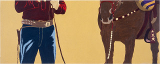 Maria Kozic Western Spaghetti (f.), 1984; acrylic on canvas; 60.5 x 152 cm; enquire