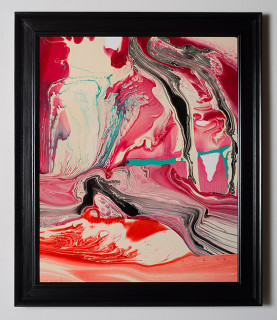 Dale Frank Conservative Institutional Beauty #13, 2012; Varnish on canvas; 87 x 74 cm; (framed); enquire