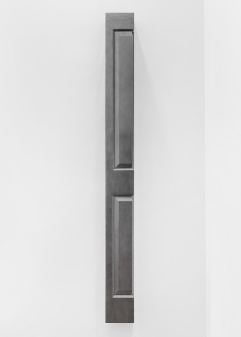 Jim Lambie Closer (Heart and Soul), 2018; wood, spray paint; 198 x 18.5 x 18.5 cm; 25 Kg; enquire