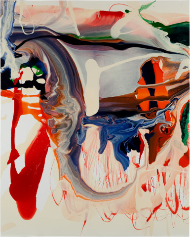 Dale Frank Araucaria Bidwillii Dodgy Dog, 2011; varnish on canvas; 160 x 200 cm; enquire