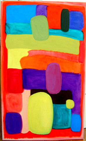 Angela Brennan A house in Ronchamp, 2001; Oil on linen; 150 x 94 cm; enquire