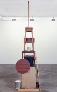 John Nixon Self Portrait (Monument), 1984-86; wood and readymade objects; enquire