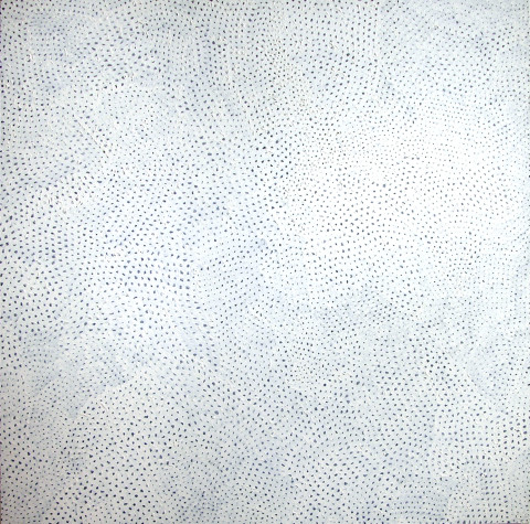 Yayoi Kusama Nets Obsession, 2002; acrylic on canvas; 162 x 162 cm; enquire