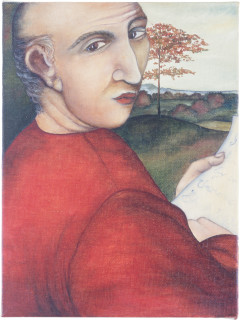 Vivienne Shark LeWitt The Third Man, 1986; oil on linen; 40.8 x 30.6 cm; enquire