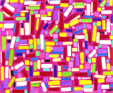 Angela Brennan Mint blankets & love Lawns II, 2002; Oil on linen; 180 x 220 cm; enquire