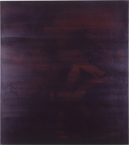 Lindy Lee Of Voluntary Death, 1987; oils and wax on canvas; 173 x 155.5 cm; enquire