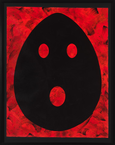 Nell I AM, YOU are, HERE, 2018; acrylic paint and Japanese pigment on canvas; 103.9 x 82.4 cm; enquire