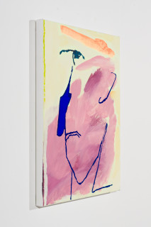 Tom Polo breath taker, 2026; acrylic and Flashe on polycotton; 60 x 50 cm; enquire